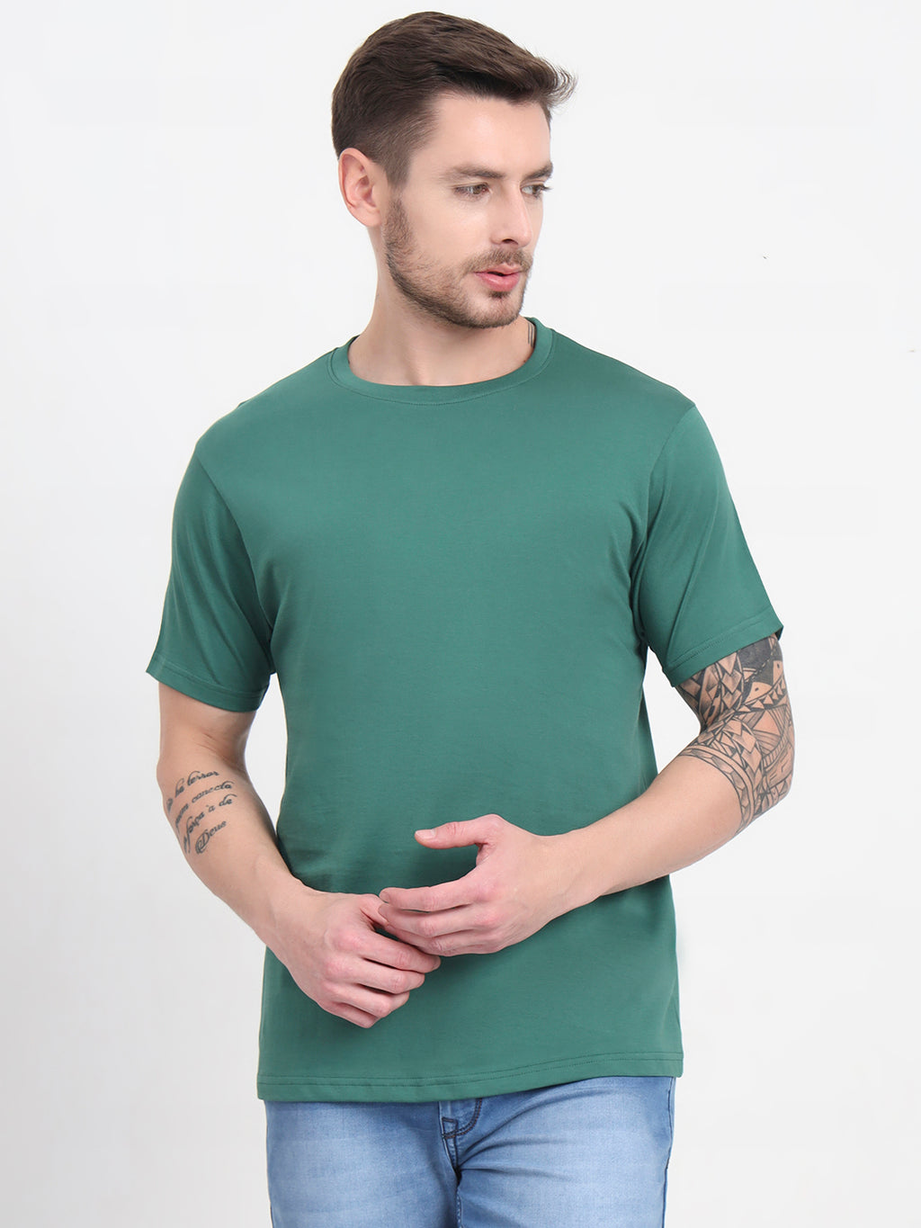 Supima Crew - Hunter Green