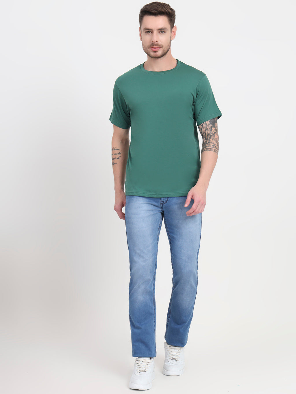 Supima Crew - Hunter Green