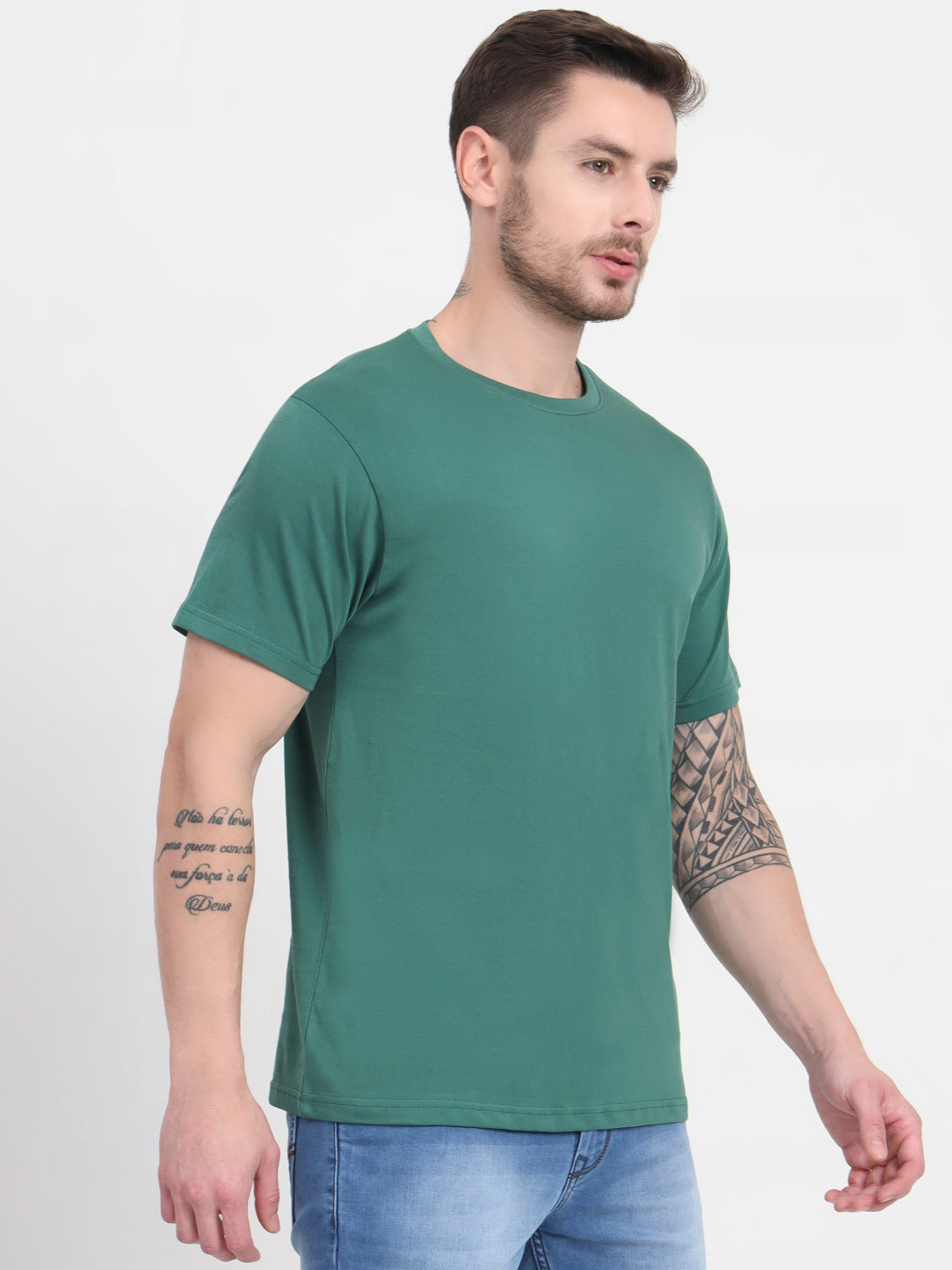 Supima Crew - Hunter Green