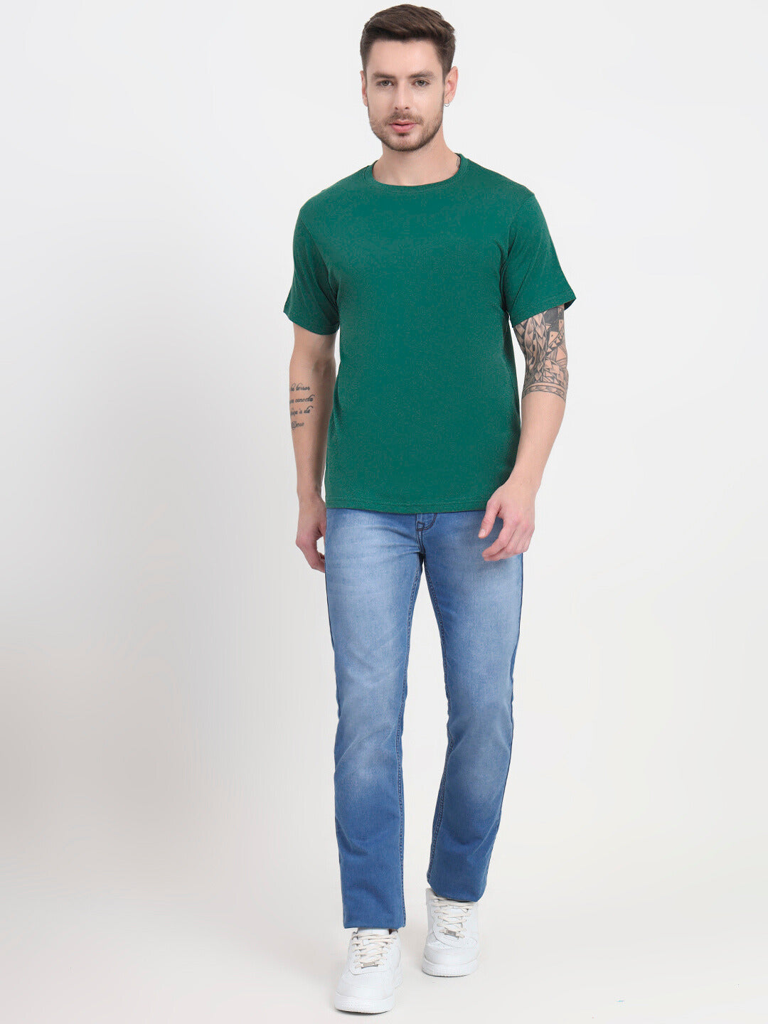 Supima Crew - Hunter Green