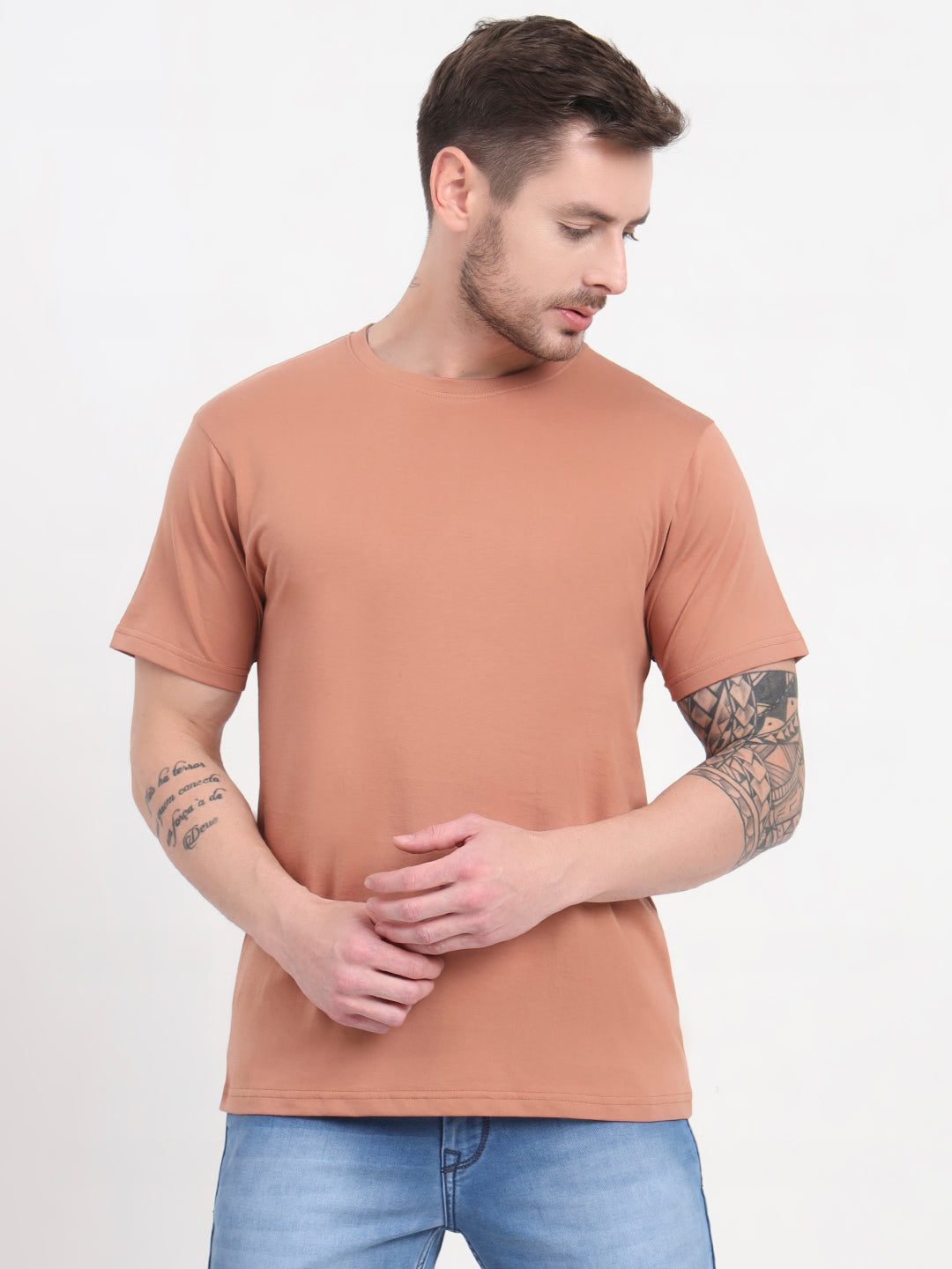 Supima Crew - Mocha Mousse – Bare Solids