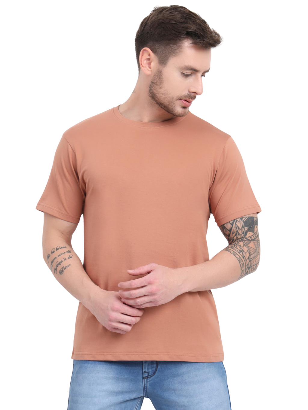 Supima Crew - Mocha Mousse